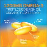 THERA TEARS Nutrition, 1200mg Omega-3 Supplement Capsules, 90-Count (Pack of 2)