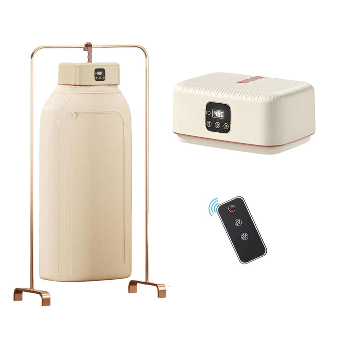 FYFTAK Portable dryer - suitable for apartments, RVs, travel, and dormitories, mini/compact dryer with adjustable timer, quiet and fast, worry free settings, 600W