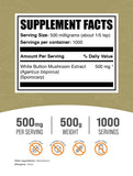 BulkSupplements.com White Button Mushroom Extract Powder - Mushroom Supplement, Agaricus Mushroom Powder - Gluten Free, 500mg per Serving, 500g (1.1 lbs) (Pack of 1)