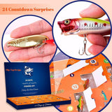 2023 Christmas Advent Calendar, Advent Calendar Fishing Christmas Countdown, 24 Days Fishing Bait Set Surprises, Fishing Gear Advent Calendar for Fishing Lovers