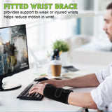 Tintol 2 Pack Wrist Brace for Carpal Tunnel Relief Night Moderate Support Splint for Typing Sleeping with a Metal Bar, Hand Brace Fit Right Left Hand for Tendonitis, Sprain, Arthritis, RSI