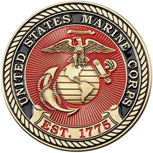 Marine Corps E5 Challenge Coin! USMC SGT Rank Military Coin. Sergeant Challenge Coin! Designed by Marines for Marines - Officially Licensed Product!