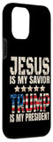 iPhone 13 Pro Max Trump phone case Jesus Is My Savior Trump Is My President Case