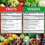 N1N Premium Super Fruits & Veggies Supplement, 360 Caps, Whole Food & Natural Superfood for Women, Men & Kids - Packed with Aloe Vera, Vitamins & Minerals, Better Than Multivitamins, 100% Vegan