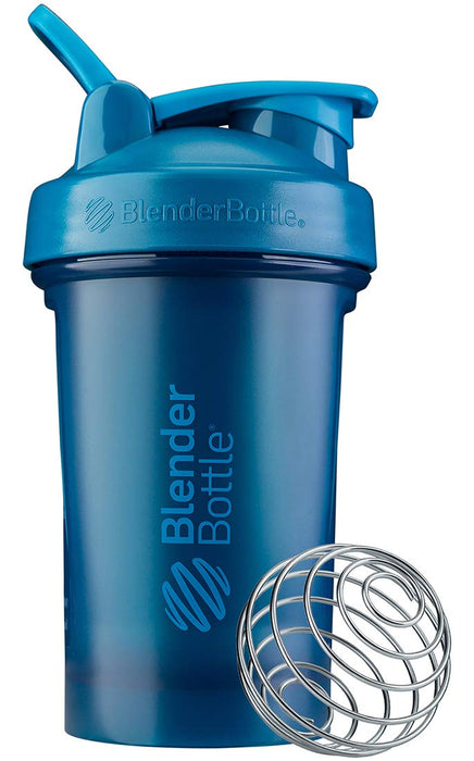 BlenderBottle Classic V2 Shaker Bottle Perfect for Protein Shakes and Pre Workout, 20-Ounce, Ocean Blue
