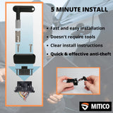 MITI OBD Protector | Metal OBD2 Port Lock Cap | Car Anti-Theft OBD Locking Device | Model F