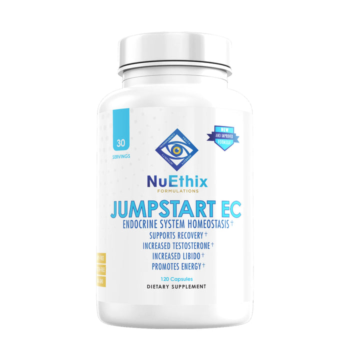 NuEthix Formulations Jumpstart EC, Endocrine System Homeostasis Dietary Supplement, 120 Capsules