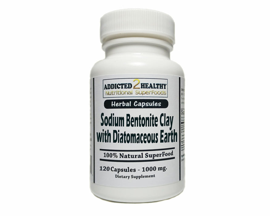 Sodium Bentonite Clay with Diatomaceous Earth  120 Capsules