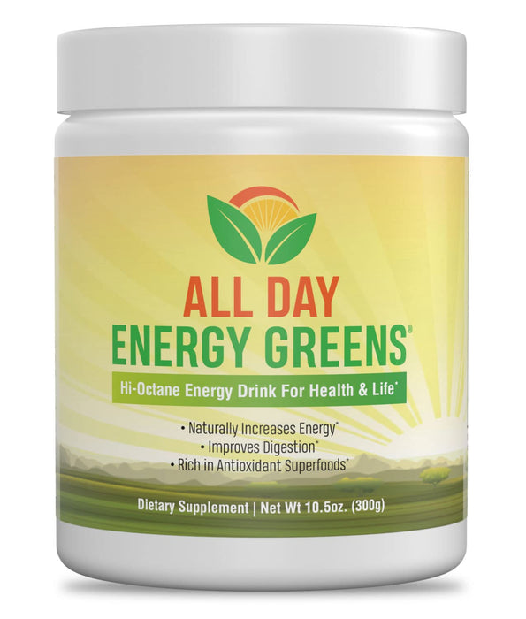 IVL - All Day Energy Greens - Supplement Powder Mix Drink, Greens Powder Superfood - Super Greens Blend for Optimal Nutrition, Energy & Digestion, Green Juice Superfood Boost