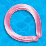CoolTimeUSA Neck Cooling Tube | Wearable Cooling Neck Wraps for Summer Heat I Hands Free Cold Pack | Reusable Neck Cooler (Pink)