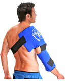 Pro Ice Adult Shoulder and Elbow Real Ice Pack Wrap Wearable Cryotherapy Support PI200