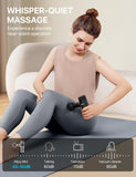 ALLJOY Mini Massage Gun Deep Tissue, Powerful Percussion Muscle Massager Gun with 4 Attachments, 4 Speed Settings, Compact Sports Handheld Massager for Muscles Neck Back Arms