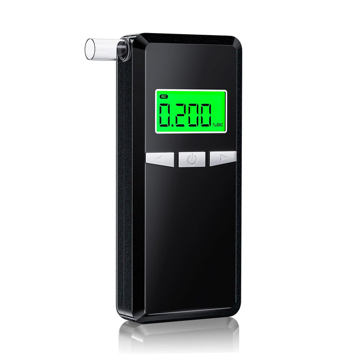 Breathalyzer,Upgrade Professional-Grade Accuracy Alcohol Tester with Digital Blue LCD Display for Home or Party Use with 10 Mouthpieces