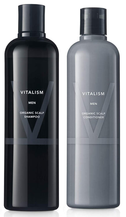 VITALISM Scalp Care Shampoo & Conditioner Set for MEN (Men's), 11.8 fl oz (350 ml) Each (Renewal Version)