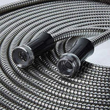 BIONIC STEEL Metal Garden Hose 100 Ft with Nozzle, 304 Stainless Steel Water Hose 100Ft 500 PSI