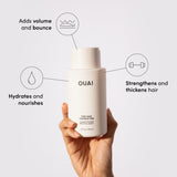 OUAI Fine Hair Conditioner-Volumizing Conditioner for Fine Hair Made with Keratin, Biotin and Chia Seed Oil - Adds Softness, Bounce and Volume - Free from Parabens, Sulfates, and Phthalates (10 oz)