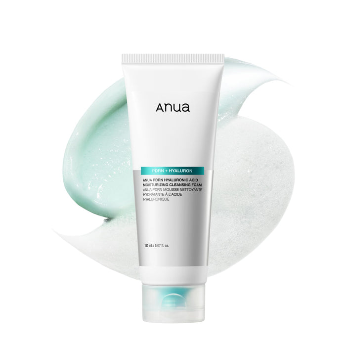 Anua PDRN Hyaluronic Acid Moisturizing Cleansing Foam, 5.07 fl oz