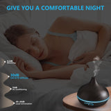 Diffusers for Essential Oils Large Room, 550ml Essential Oil Diffusers with Remote Control, Ultrasonic Oil Diffuser with Timer, 7 Colors Light for Bedroom