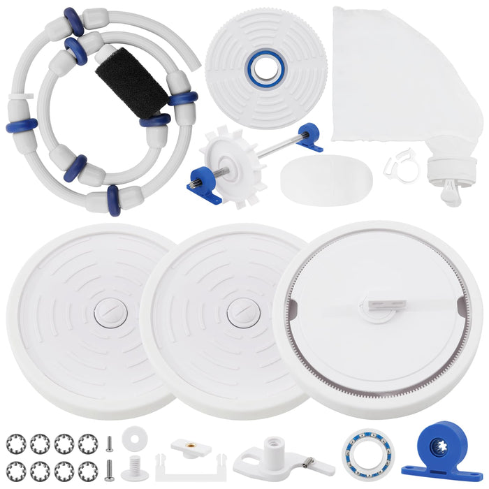 Rebuild Repair Kit Replacement for Polaris Zodiac Automatic Pool Cleaner 280 with Wheel, Tire, Drive Shaft, Turbine Bearing, All Purpoe Bag, Sweep Hose, Wheel Bearing, Tailsweep Pro