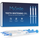 MYSMILE Teeth Whitening Gel Pen Refill Pack, 3 Non-Sensitive Teeth Whitening Pen, Deluxe Teeth Whitener Dental Grade Tooth Whitening Gel with Carbamide Peroxide for Home, 10 min Fast Result