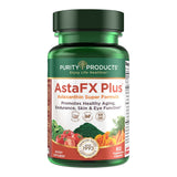 Purity Products AstaFX Plus - Astaxanthin Super Formula - 30 Day Supply from Supports Endurance - Promotes Healthy Skin - Supports Visual Health - Up to 6,000 Times More Powerful Than Vitamin C