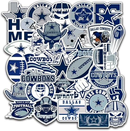 32 PCS of American Football Stickers for Water Bottle, Laptop, Bicycle, Computer, Motorcycle, Travel Case, Car Decal Decoration Sticker