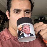 Turtle Straws Biden Sniffing Trump Mug - Funny Mug - Biden Appears as it Heats - Perfect Novelty Gag Gift - Office Joke - Funny Gifts - Magic heat change mug.