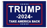 Donald Trump Flag 6X10 FT - Take American Back Flag,Vivid Color, All Weather, Double Stitched President Flags，Polyester Flags with Sturdy Brass Ring.