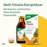 Salus Multi-Vitamin Energizer - Tonic to maintain natural vitality - with 8 important vitamins - vegan - 250 ml