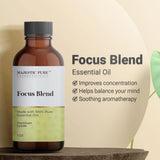 Majestic Pure Focus Essential Oil Blend | 100% Pure & Natural Oil to Balance Mind, Stress Relief | Lemon, Pine Needle, Lavender Essential Oil for Diffusers & Aromatherapy | 1oz