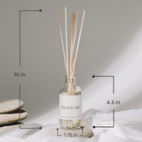 Sweet Water Decor Clear Reed Diffuser Set | Christmas Scent: Apple Cider, Cinnamon, and Fresh Cut Christmas Tree