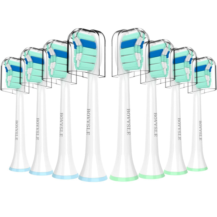 Replacement Toothbrush Heads for Philips Sonicare Replacement Heads C2 C1 4100 G2 W A3,Replacement Brush Head Compatible with Phillips Sonicare Electric Toothbrush, for Philips Sonic Care Brush,8 Pcs
