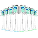 Replacement Toothbrush Heads for Philips Sonicare Replacement Heads C2 C1 4100 G2 W A3,Replacement Brush Head Compatible with Phillips Sonicare Electric Toothbrush, for Philips Sonic Care Brush,8 Pcs