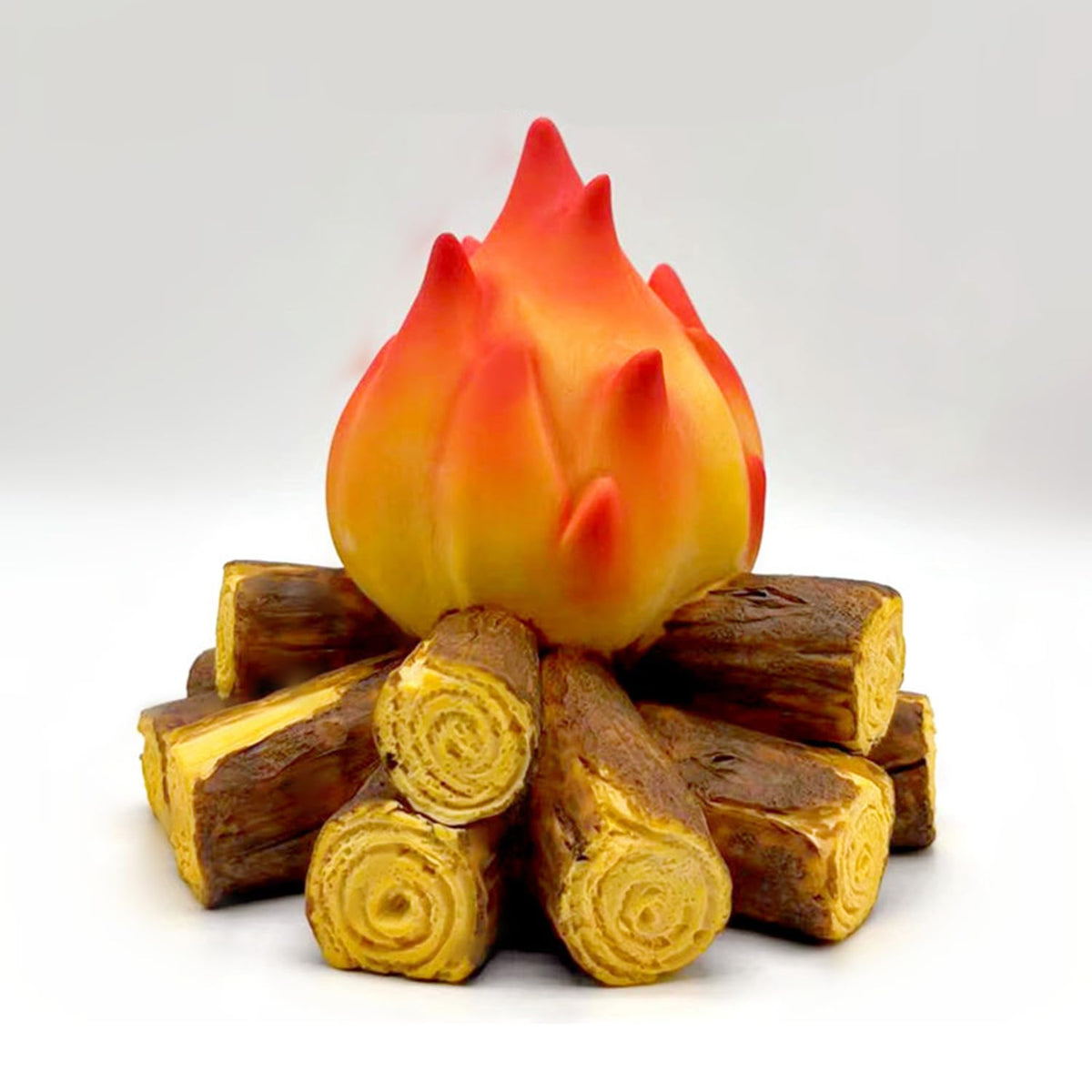 Gnurhok Fake Campfire Night Light, 3D LED Fake Fire Pit Firewood Lamp,