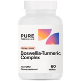 PureFormulas Boswellia Turmeric Supplements for Joint Health & Immune Support Boswellia Extract Boswellia Supplement 60 Tablets