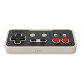 Retro-Bit Origin 8 2.4 GHz Wireless Controller – for Original NES, PC/Windows, MacOS, USB Devices, Nintendo Switch Online - Classic Grey