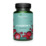 Vegavero Astaxanthin Antioxidant Supplement 8 mg | Natural Astaxanthin Oil from Algae | NO Additives, Lab-Tested | AstaZine® | 60 Capsules | Vegan