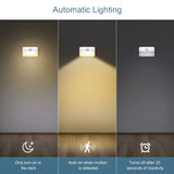 Ankilo Newest Mini Motion Sensor Light, 4 Pack Battery Powered LED Night Light, Wall Light, Closet Lights, Safe Lights, Stairs Lights, Hallway Lights, Cabinet Lights, Warm White