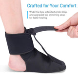ZAYUU Plantar Fasciitis Relief Night Splint Sock: Custom Foot Support for Targeted Relief and Healing, Large Size