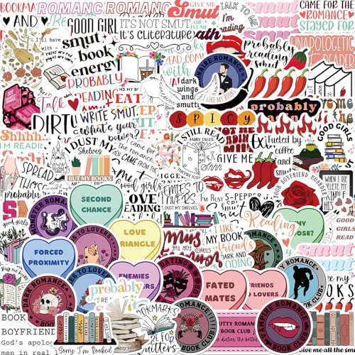 Spicy Book Stickers,Romance Bookish Stickers,Book Stickers for kindle,Smut Stickers,Book Lovers Gifts(100 Pack)