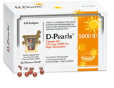 D-Pearls Vitamin D3 5000 IU (125mcg) | Easy-to-Swallow | Chosen for Major Immune Study [1] | Active Vitamin D Supplement in Cold-Pressed Olive Oil for Immune Support, Teeth, Muscle and Bone Health