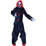 Haunted Hill Farm Life-Size Talking Clown Halloween Animatronic with Touch Activated Lights and Sound, Indoor or Covered Outdoor Scary Halloween Decorations, Battery Operated Fright Props