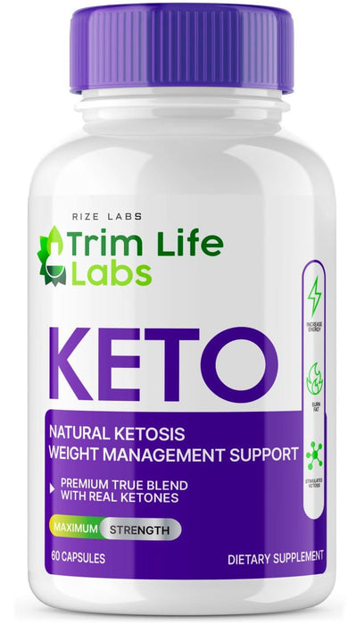 Trim Life Labs Keto Capsules - Trim Life Labs Weight Loss Keto Pills Support Maximum Strength Formula Keto+ACV Supplement Reviews Over Night Pastilla (60 Capsules)
