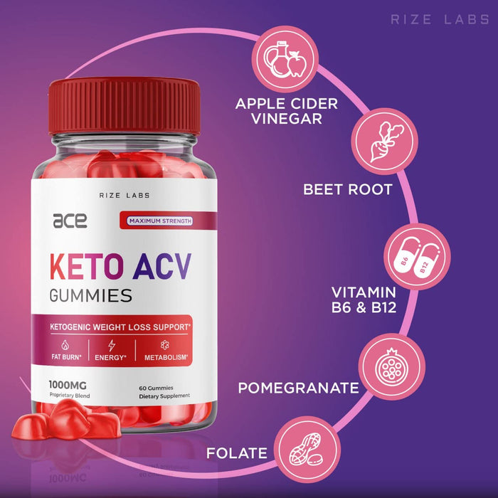 (2 Pack) Ace Keto Gummies - Ace Keto ACV Gummies for Advanced Weight Loss Ace Keto Gummies with Apple Cider Vinegar Supplement Belly Fat Extra Strength Gomitas (120 Gummies)