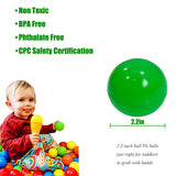 LANGXUN 50 Soft Plastic Balls - Toy Balls for Kids - Gift for Toddler Birthday Christmas, Ball Pit Play Tent, Water Toys, Kiddie Pool, Party Decoration