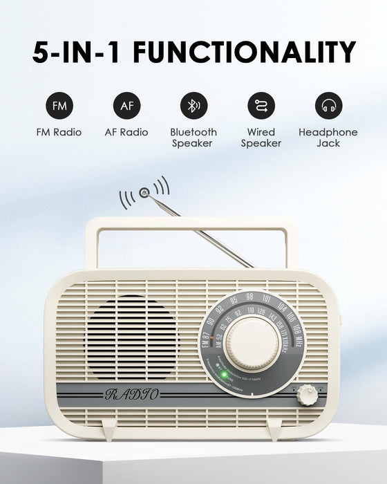 thumbnail image 2 of Portable AM FM Radio, Battery Operated 5W Speaker UK | Ubuy 2 of 13