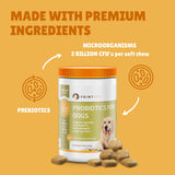 POINTPET Probiotics for Dogs - Premium Probiotic Supplement with Prebiotics - Helps Support Proper Gut Flora, Digestive Tract & Loose Stool - Promote Intestinal Well-Being