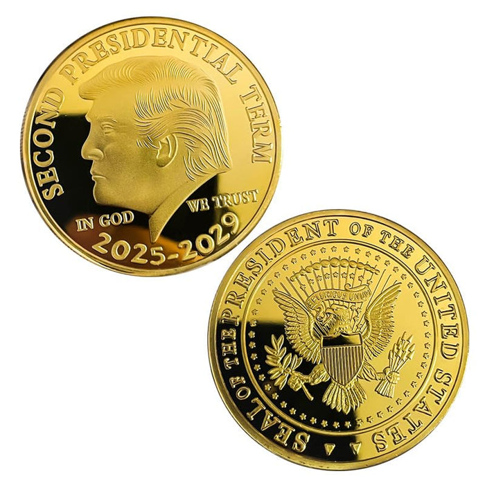 US Coins - United States 47th President Commemorative Coin - 2025-2029 Trump Coin - Second Presidential Term