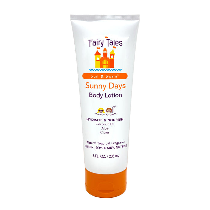 Fairy Tales Sun & Swim After Sun Lotion with Aloe for Kids, After Sun Care Lotion, Hydrate and Nourish with Coconut Oil and Aloe - 8 oz