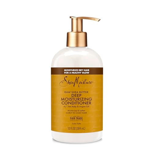 SheaMoisture Restorative Conditioner for Dry, Damaged Hair Raw Shea Butter Silicone Free Conditioner for Curly Hair 13 oz